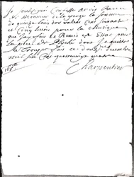 Brief über die von Charpentier für Psyche von Moliere (1622-73) komponierte Musik, 1684